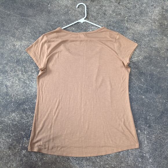 Madison & Berkeley Tiger Graphic Shirt Womens XL Brown Short Sleeve Y2K Retro - Picture 3 of 7